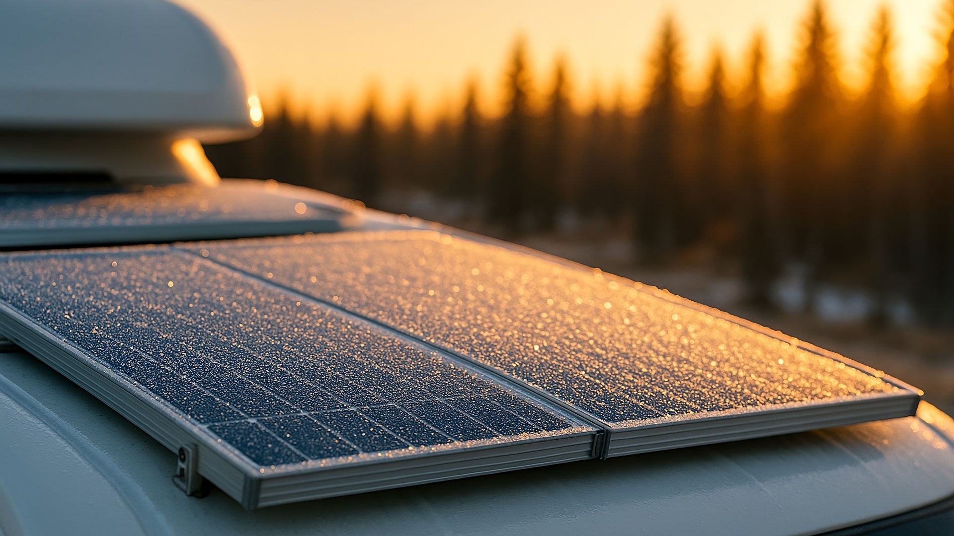 rv solar panel closeup dew jpg