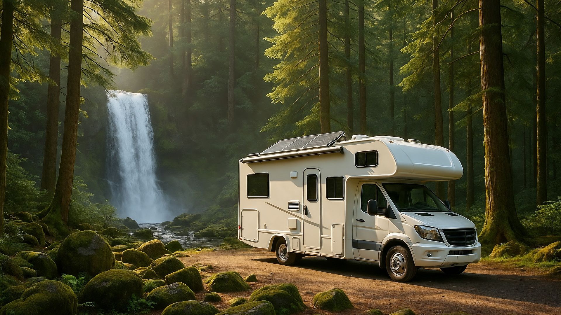 rv solar waterfall campsite jpg