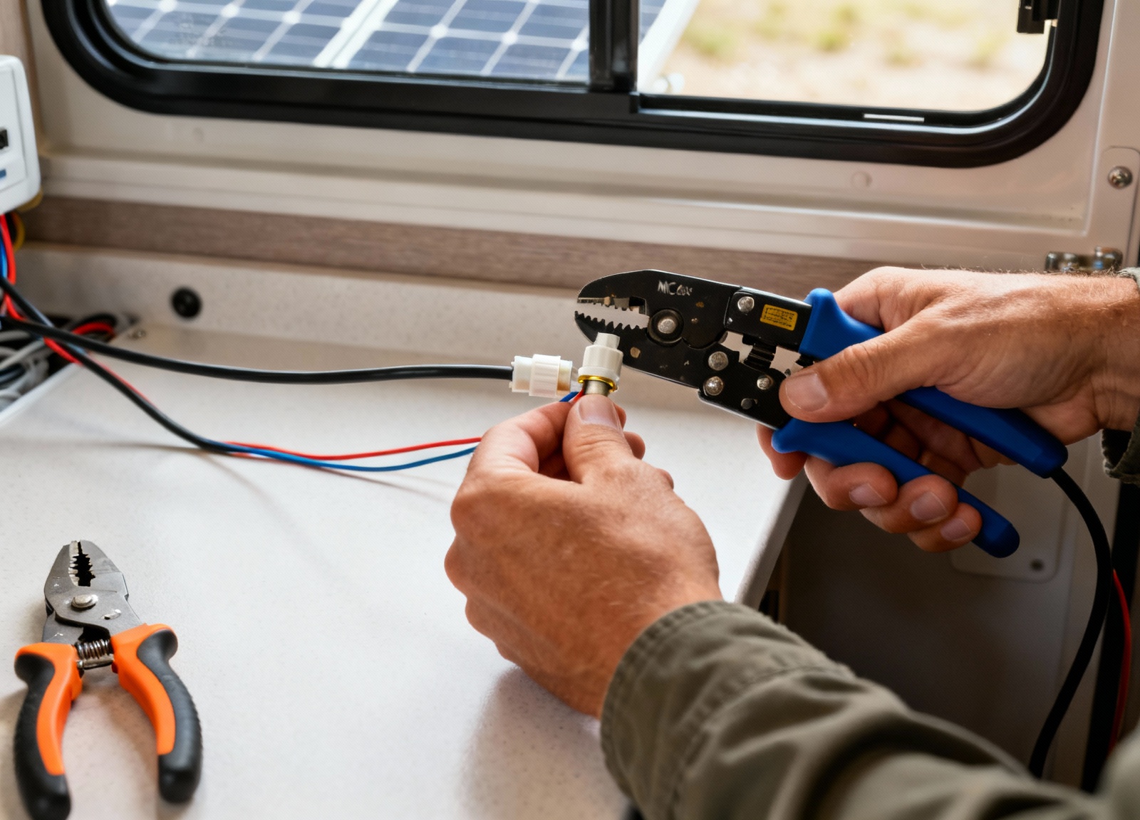 Proper MC4 connector installation for RV solar kit wiring