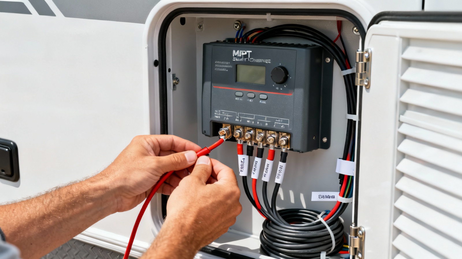 Budget MPPT controller installation in RV electrical panel