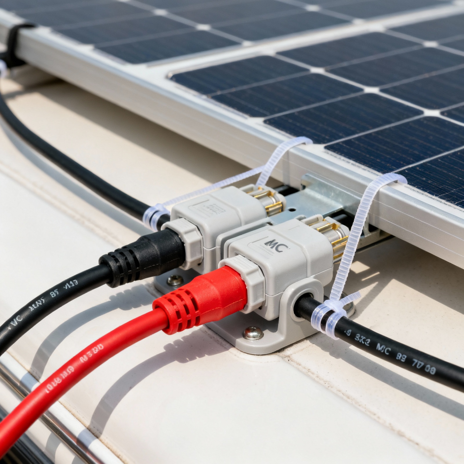 Proper MC4 connector installation for RV solar safety