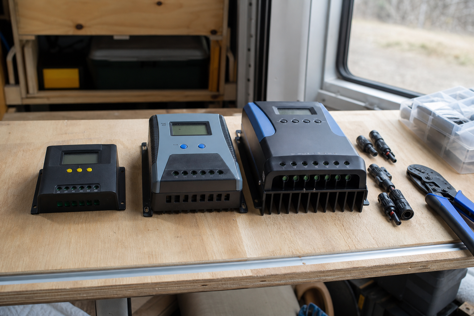 Range of MPPT charge controllers for RV solar setups compared
